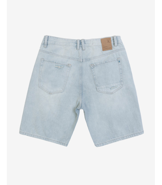 Bermuda jeans con strappi