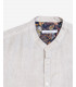 Camicia coreana in lino tinto freddo