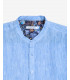 Camicia coreana in lino tinto freddo