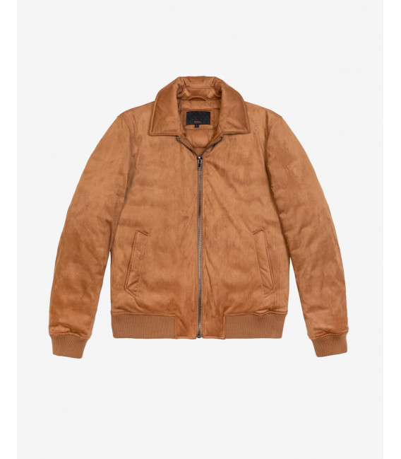 Bomber effetto pelle