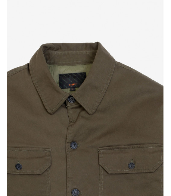 Giacca camicia imbottita con tasche