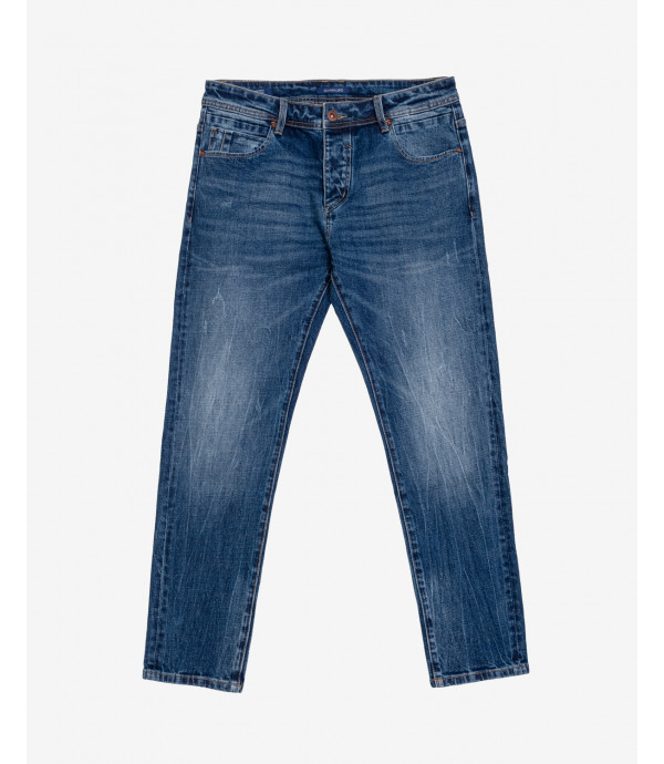 Mark regular cropped fit dark wash jeans