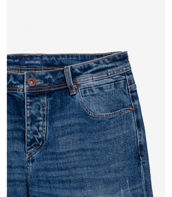 Mark regular cropped fit dark wash jeans