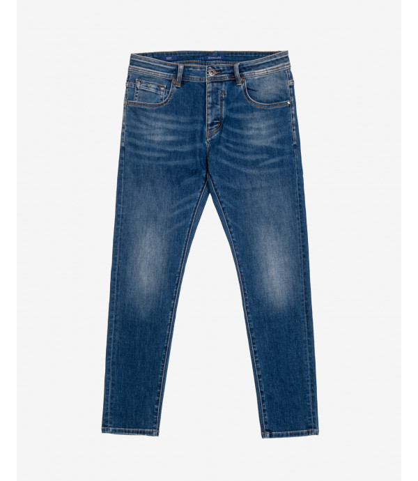 Paul cropped skinny fit jeans in medium wash