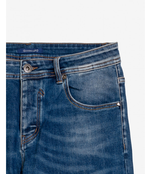 Paul cropped skinny fit jeans in medium wash