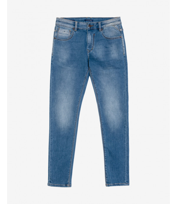 Luc skinny fit fleece lining jeans in medium wash