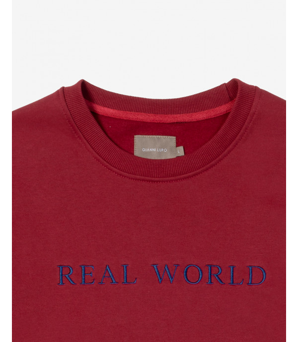 Sweatshirt with embroidered lettering