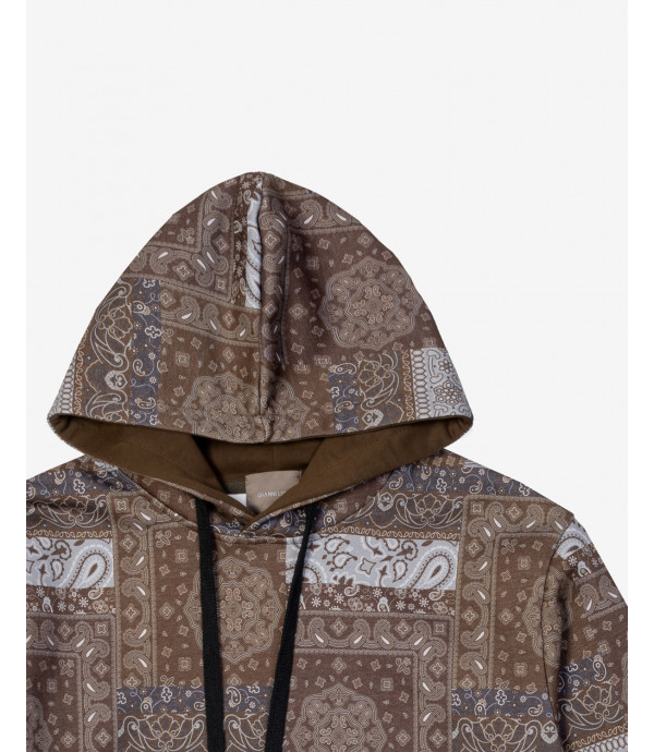 Bandana print hoodie