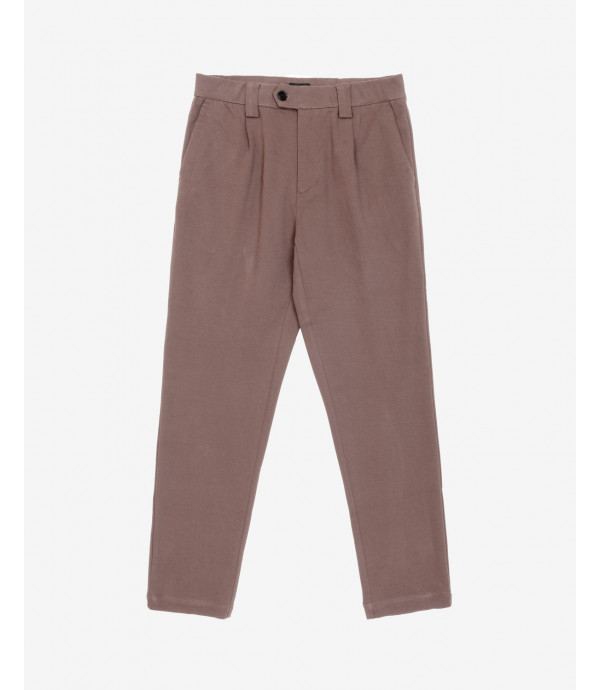 Regular fit trousers with pleats