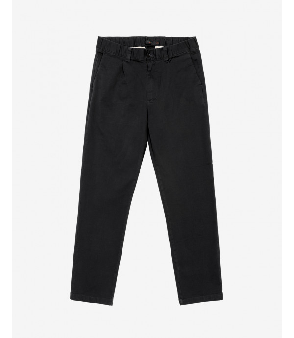 Pantaloni relaxed fit con pinces e vita elasticizzata