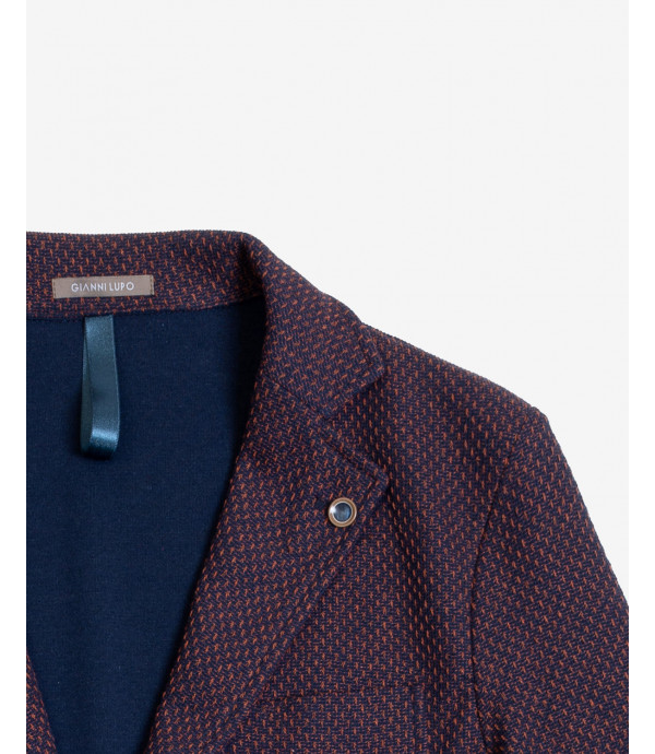 Giacca in maglia fantasia