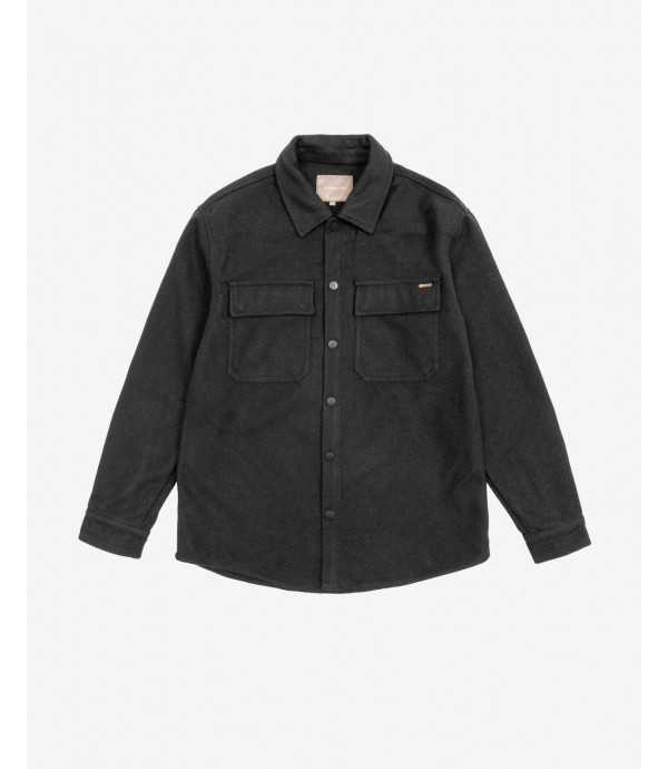 Wool blend overshirt with pockets