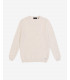 Maglione girocollo in textured 3D