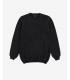 Maglione girocollo in textured 3D