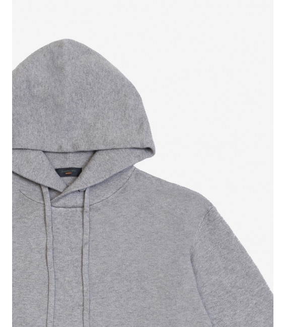 Felpa con cappuccio in maglia