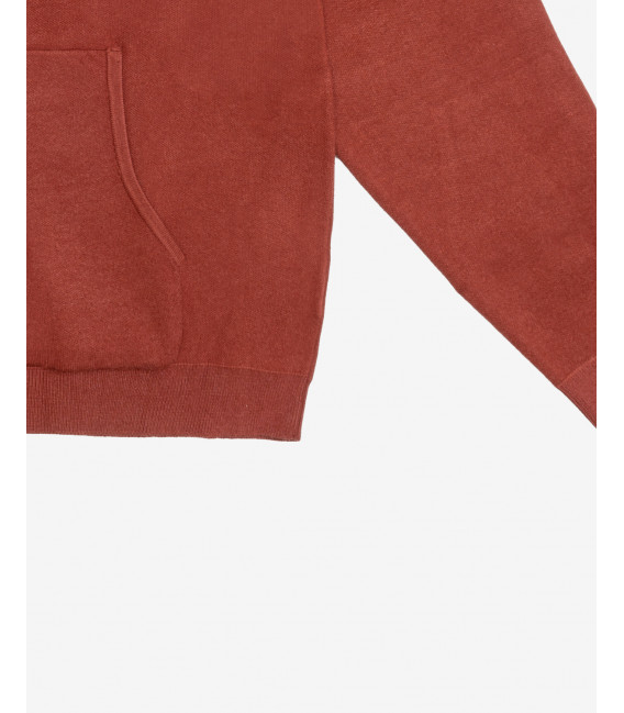 Felpa con collo a zip in maglia