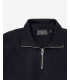 Felpa con collo a zip in maglia