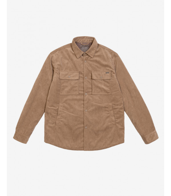 Giacca camicia imbottita in velluto a coste