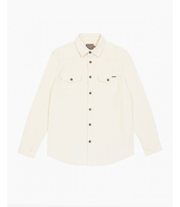 Camicia texana in velluto a coste