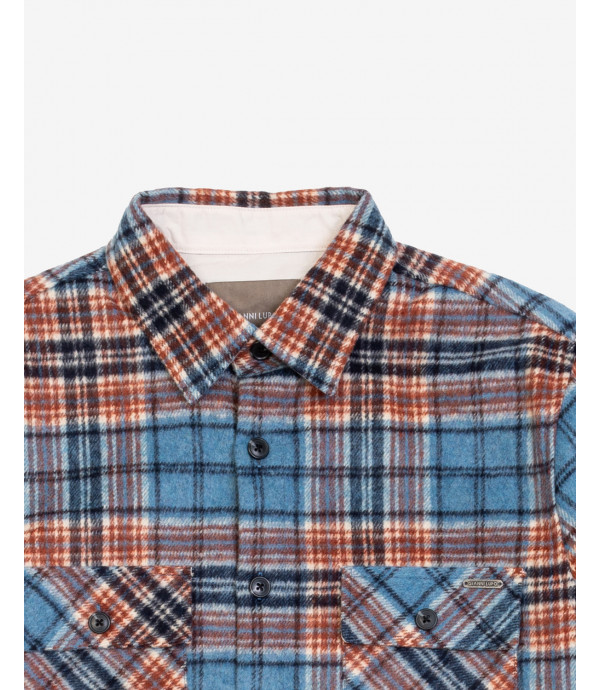 Checked flanner overshirt