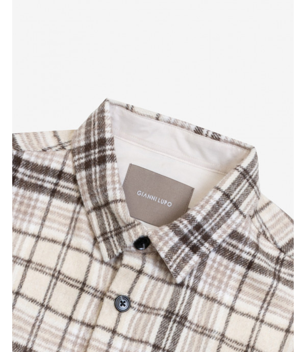 Overshirt di flanella a quadri
