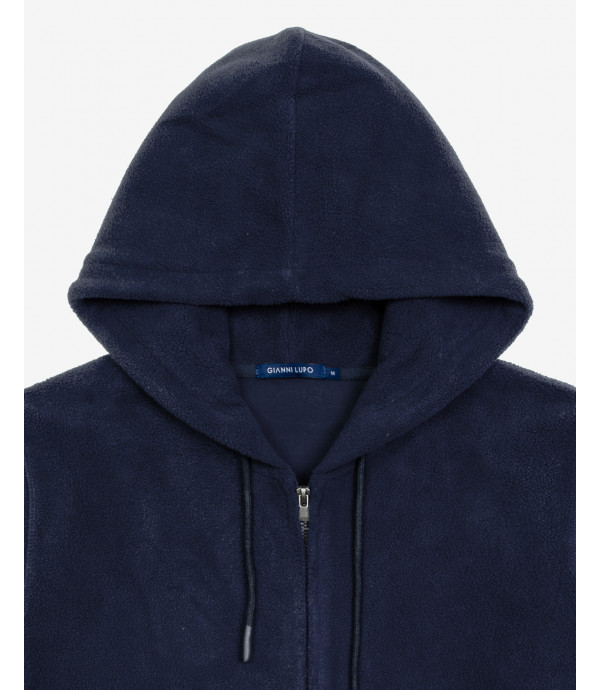 Zipped teddy hoodie