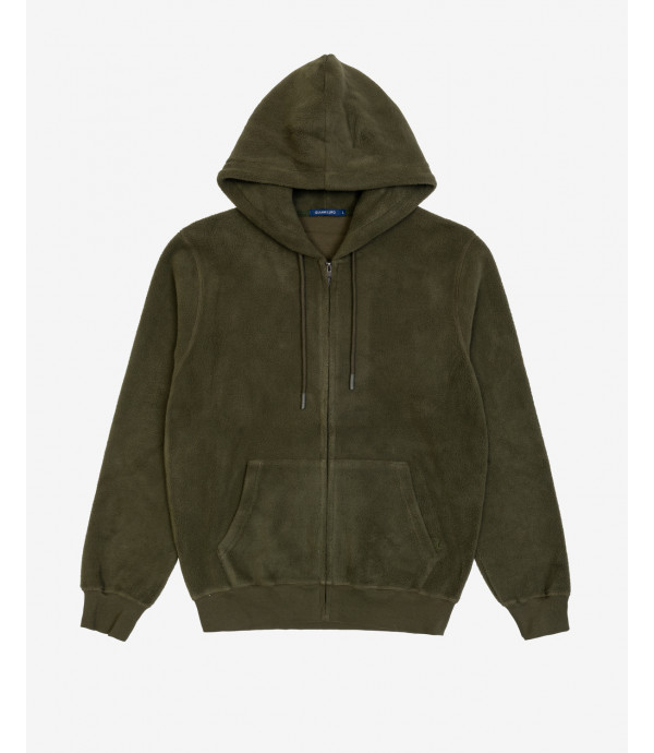 Zipped teddy hoodie