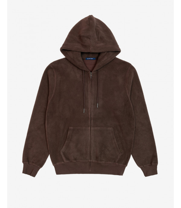 Zipped teddy hoodie