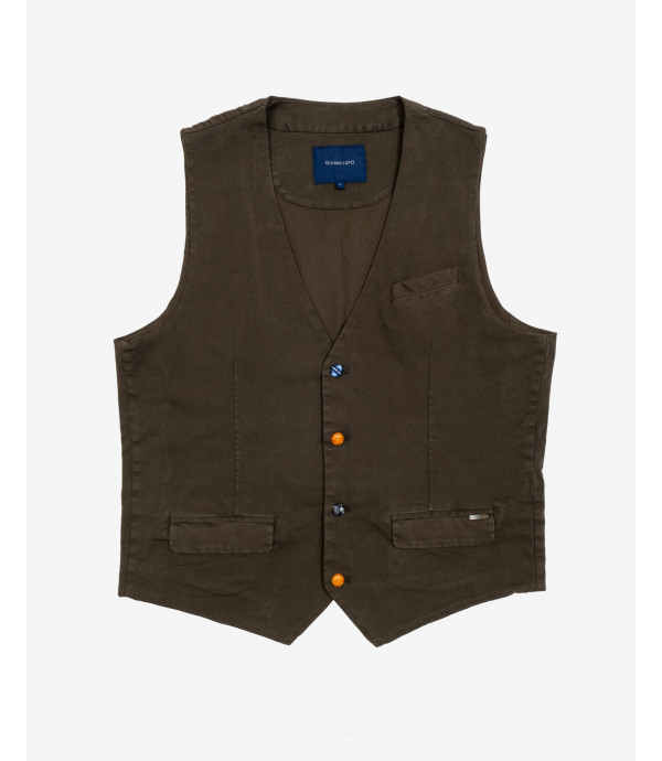 Waistcoat with coloured buttons