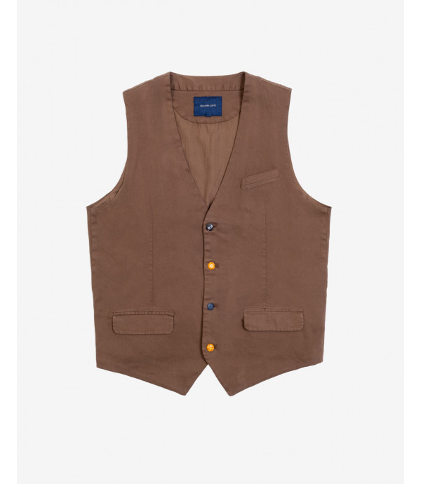 Waistcoat with coloured buttons