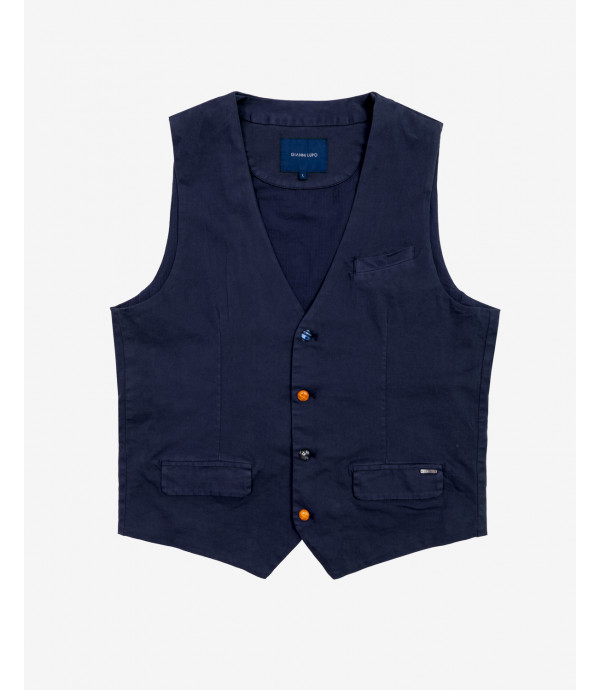 Waistcoat with coloured buttons