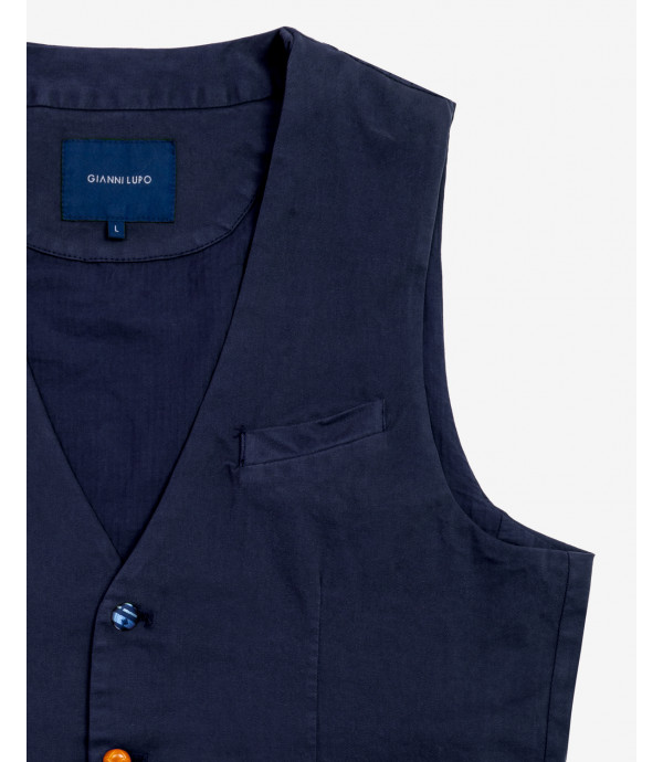 Waistcoat with coloured buttons