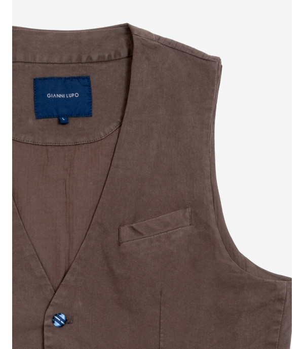 Waistcoat with coloured buttons