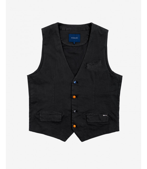 Waistcoat with coloured buttons