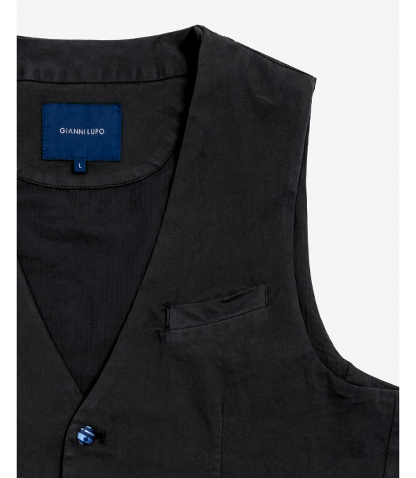 Waistcoat with coloured buttons
