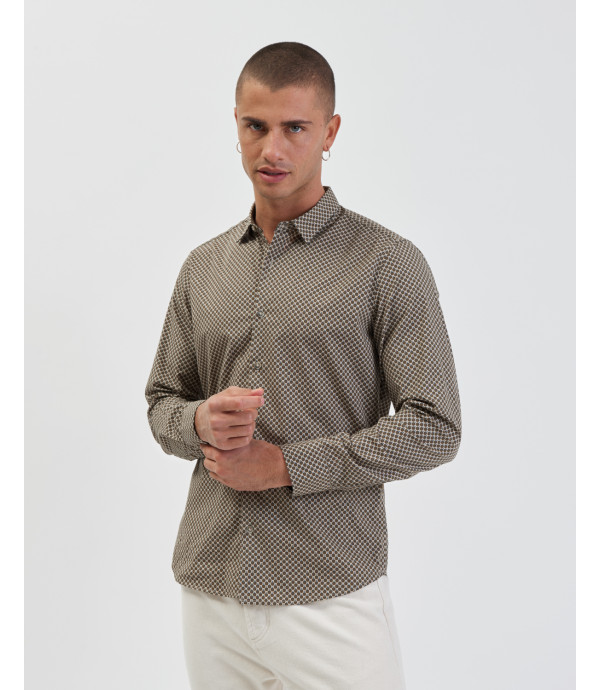 Camicia in fantasia geometrica