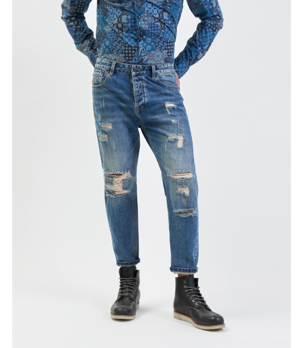Mike carrot fit jeans in medium wash