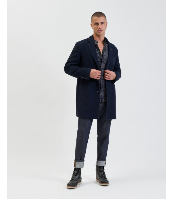 Camicia alla coreana in fantasia