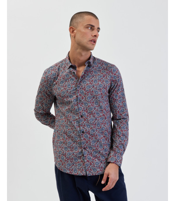 Camicia stampa cachemire