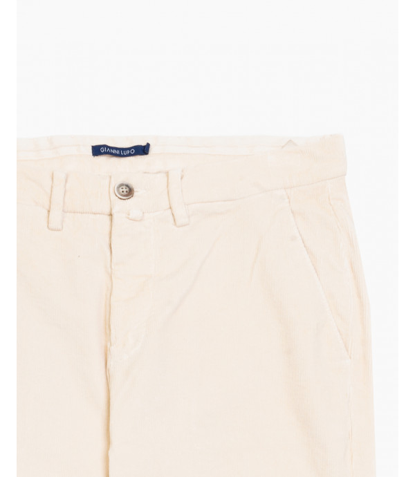 Cord slim fit trousers