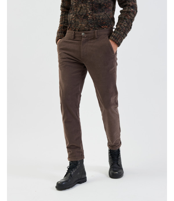 Cord slim fit trousers