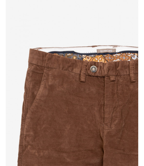 Smart trousers in textured cord