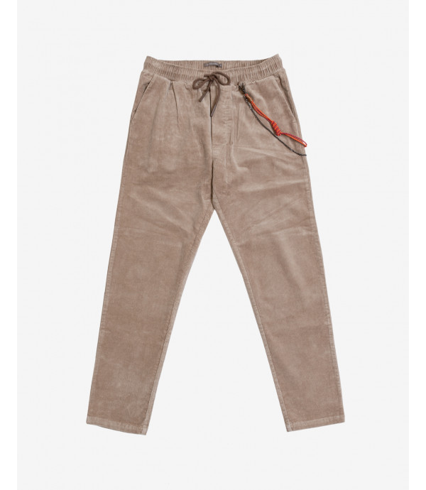 Drawstring trousers in cord