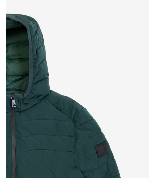 Hooded padded jacket