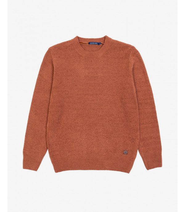 Crewneck sweater in chenille