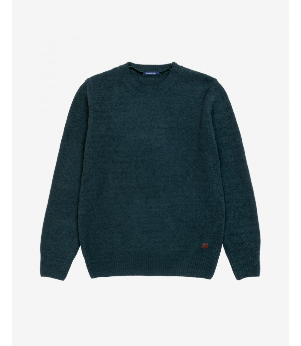 Crewneck sweater in chenille