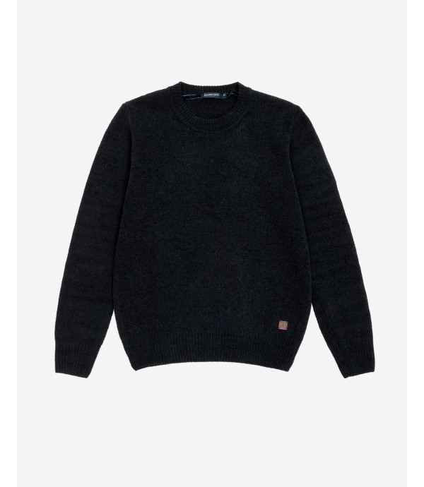 Crewneck sweater in chenille