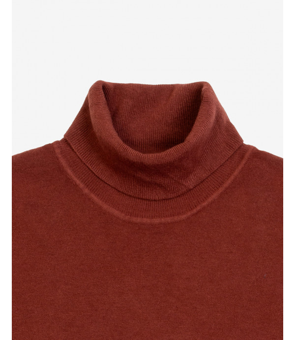 Brushed effect turtleneck swetaer