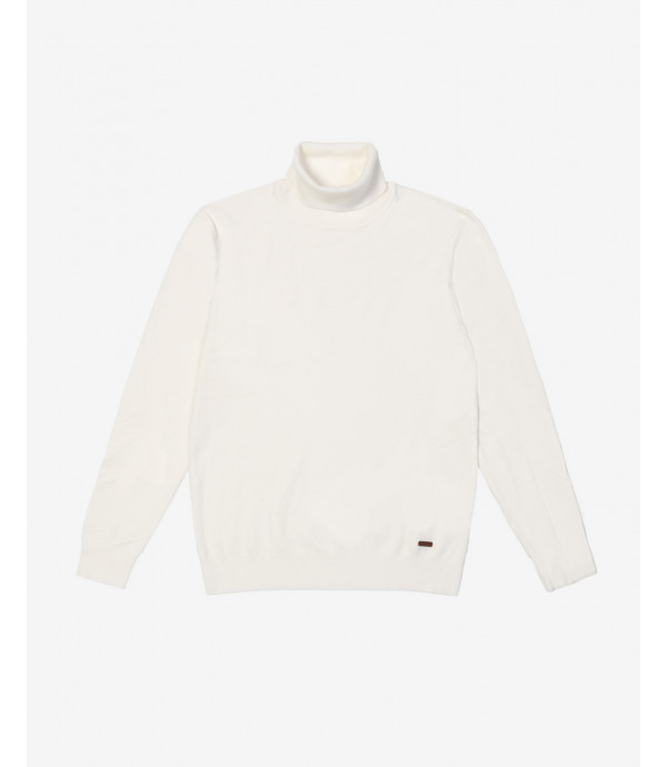 Brushed effect turtleneck swetaer