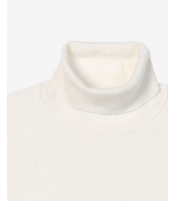 Brushed effect turtleneck swetaer